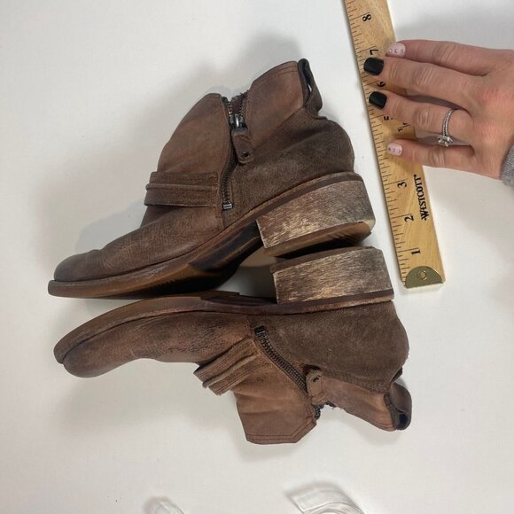 Timberland Womens Whittemore Chelsea Ankle Leather Boots 8.5 Brown Buckle A12JL - Picture 7 of 10